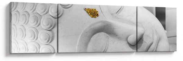 Obraz - Biały Budda (170x50 cm)