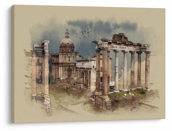 Obraz - Forum Romanum, Rzym, Włochy (70x50 cm)