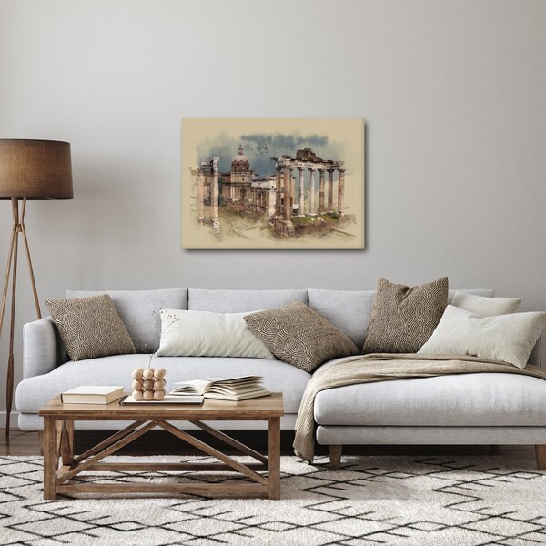 Obraz - Forum Romanum, Rzym, Włochy (70x50 cm)