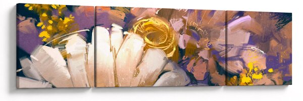 Obraz kwiatów (170x50 cm)
