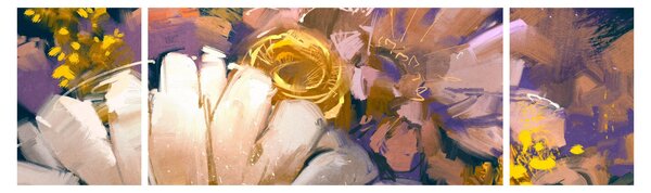 Obraz kwiatów (170x50 cm)