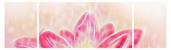 Obraz kwiatu lotosu (170x50 cm)