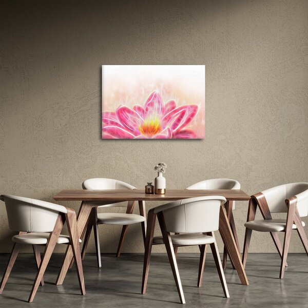 Obraz kwiatu lotosu (70x50 cm)