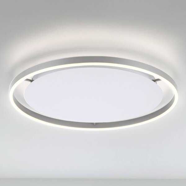 JUST LIGHT. GmbH Lampa sufitowa LED Ritus, możliwość ściemniania, aluminiowy / szary / cynkowy, salon / jadalnia, aluminium, nowoczesny