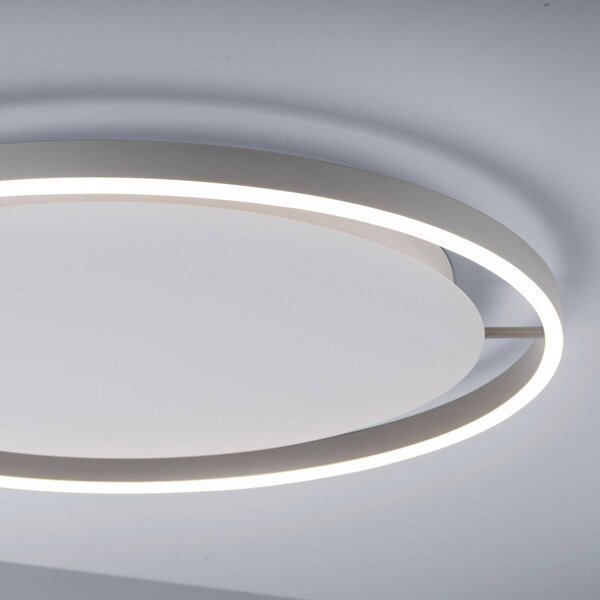 JUST LIGHT. GmbH Lampa sufitowa LED Ritus, możliwość ściemniania, aluminiowy / szary / cynkowy, salon / jadalnia, aluminium, nowoczesny
