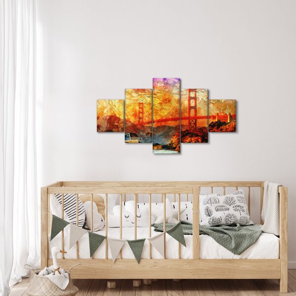 Obraz - Golden Gate, San Francisco, Kalifornia (125x70 cm)
