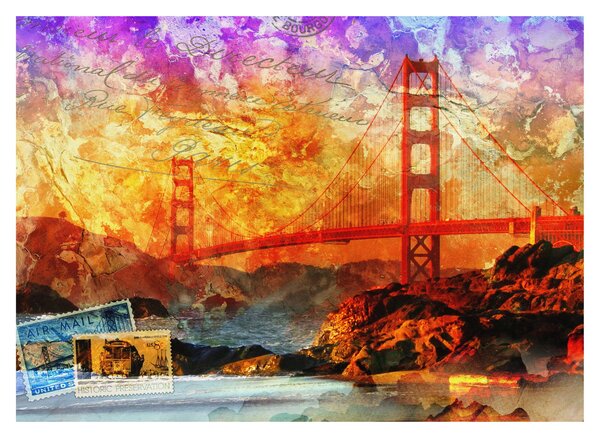 Obraz - Golden Gate, San Francisco, Kalifornia (70x50 cm)