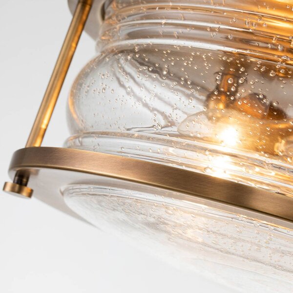 Quintiesse Lampa sufitowa Ashland Bay, możliwość ściemniania, mosiężny / złoty, łazienka, metal