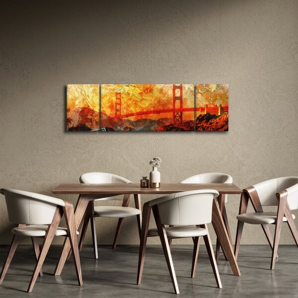 Obraz - Golden Gate, San Francisco, Kalifornia (170x50 cm)