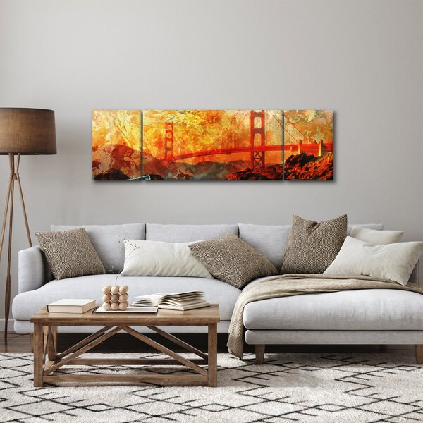 Obraz - Golden Gate, San Francisco, Kalifornia (170x50 cm)