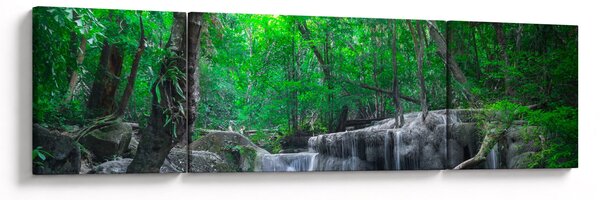 Obraz - Wodospad Erawan, Kanchanaburi, Tajlandia (170x50 cm)