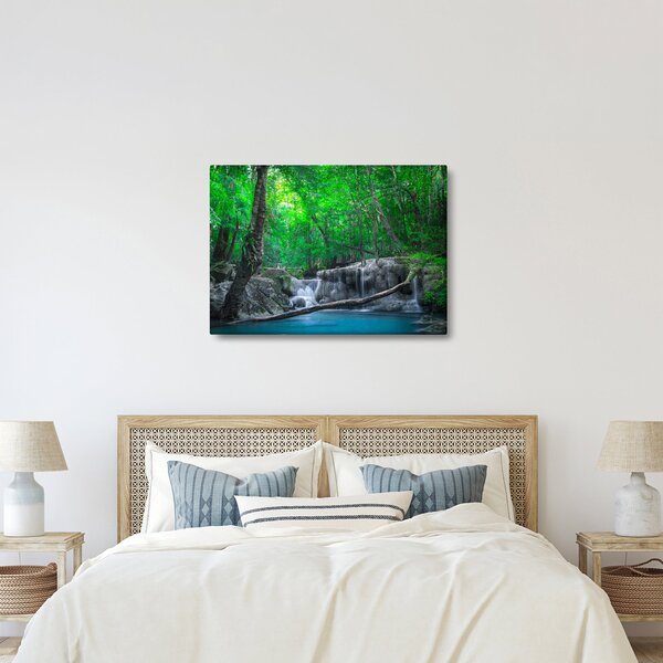Obraz - Wodospad Erawan, Kanchanaburi, Tajlandia (70x50 cm)