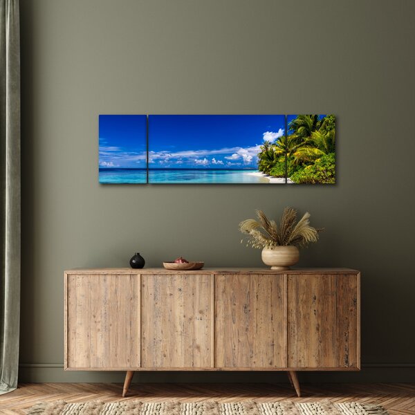 Obraz tropikalnej plaży (170x50 cm)
