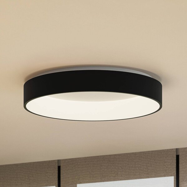 Lampa sufitowa LED Aleksi Arcchio, możliwość ściemniania, czarny, kuchnia, metal, nowoczesny