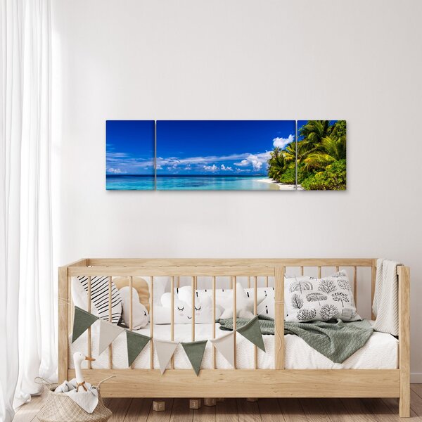 Obraz tropikalnej plaży (170x50 cm)