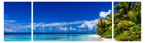 Obraz tropikalnej plaży (170x50 cm)