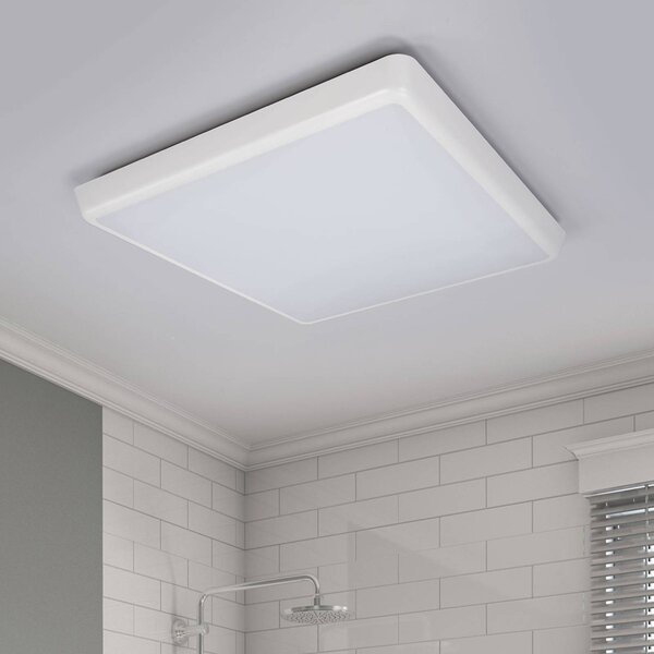 Lampa sufitowa LED Augustin Arcchio, biały / opal, łazienka, tworzywo sztuczne, nowoczesny