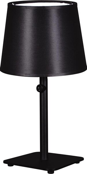 Czarna lampka z abażurem na nóżce - A55-Espa