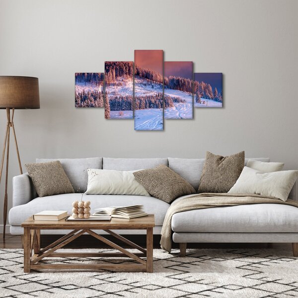 Obraz zimowego krajobrazu (125x70 cm)