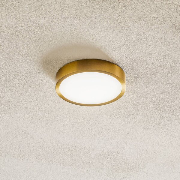 ORION Lampa sufitowa LED Bully, mosiężny / złoty, salon / jadalnia, aluminium, nowoczesny