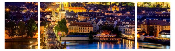Obraz - Most Karola, Praga, Czechy (170x50 cm)