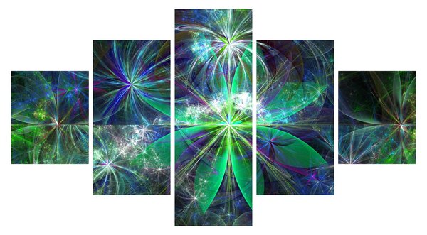 Obraz - Abstrakcyjne kształty geometryczne (125x70 cm)