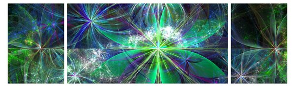 Obraz - Abstrakcyjne kształty geometryczne (170x50 cm)