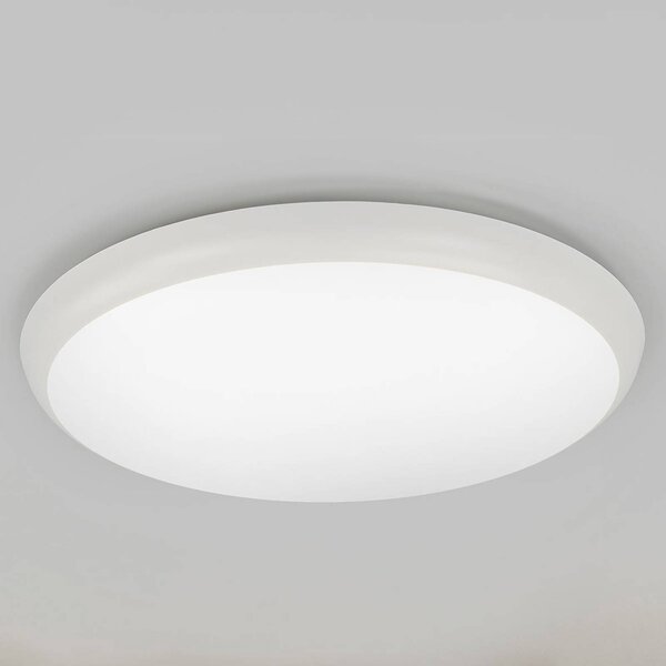 Lampa sufitowa LED Augustin Arcchio, biały / opal, łazienka, tworzywo sztuczne, nowoczesny