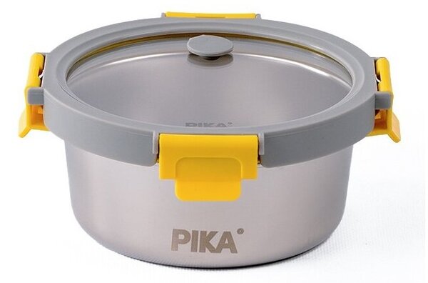 Pojemnik stalowy PIKA MetalShock 650 ml Srebrno-przezroczysty