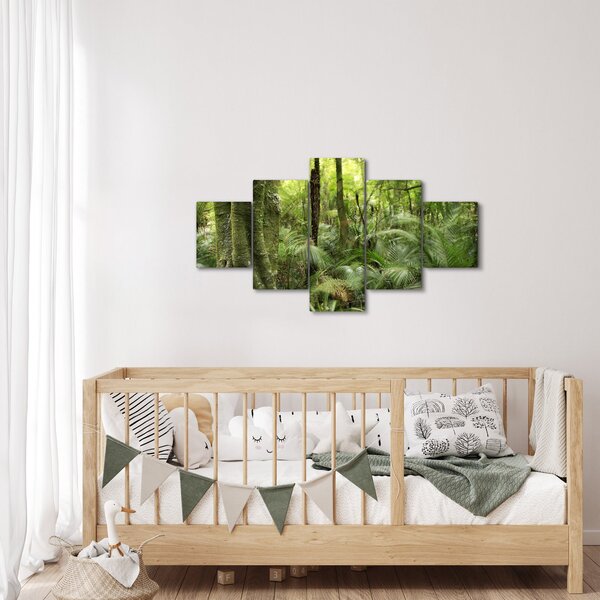 Obraz tropikalnego lasu deszczowego (125x70 cm)