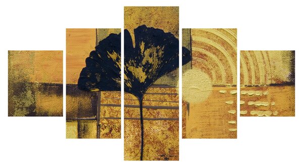 Obraz - Liść miłorzębu (125x70 cm)