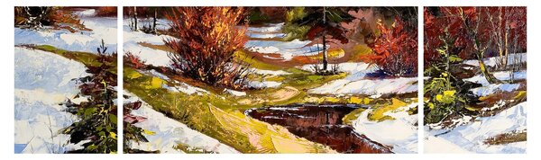 Obraz - Nadejście wiosny (170x50 cm)