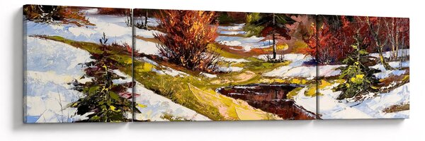 Obraz - Nadejście wiosny (170x50 cm)