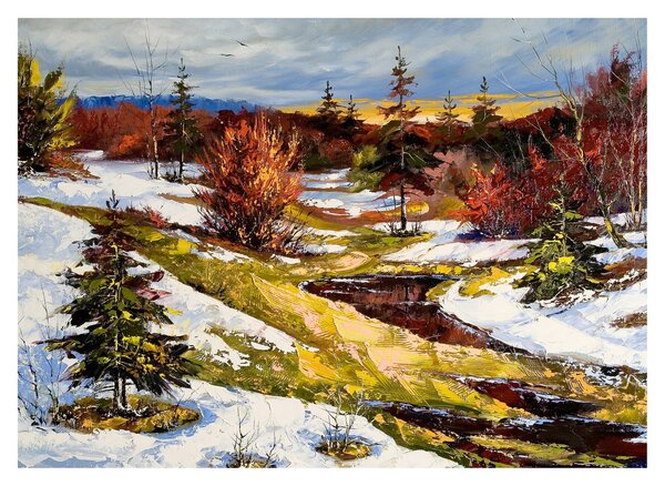 Obraz - Nadejście wiosny (70x50 cm)