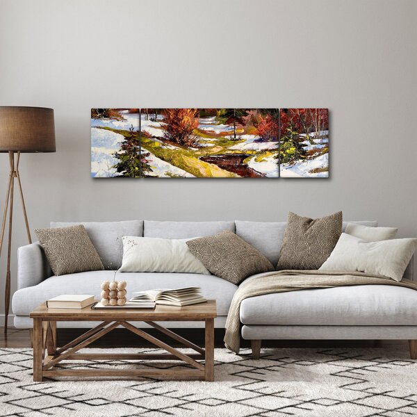 Obraz - Nadejście wiosny (170x50 cm)