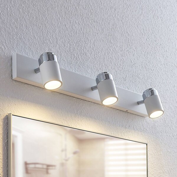 Lampa sufitowa Kardo Lindby, możliwość ściemniania, biały / opal, salon / jadalnia, metal, nowoczesny