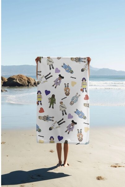 Bawełniany ręcznik plażowy frotte 75x140 cm Unique United – Playmobil