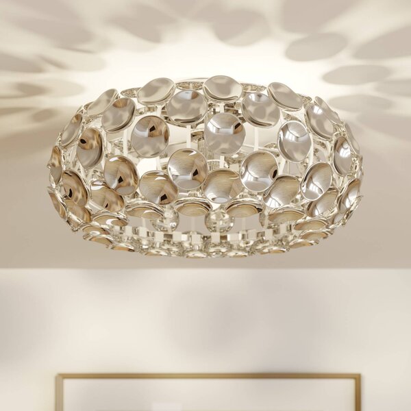 Lampa sufitowa Reza Lindby, możliwość ściemniania, chromowy / srebrny, przedpokój, tworzywo sztuczne, nowoczesny