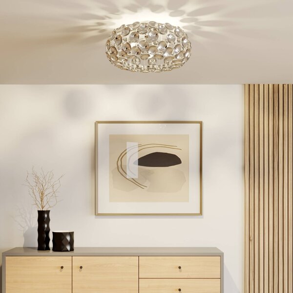 Lampa sufitowa Reza Lindby, możliwość ściemniania, chromowy / srebrny, przedpokój, tworzywo sztuczne, nowoczesny