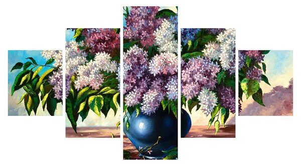 Obraz - Bukiet bzu (125x70 cm)
