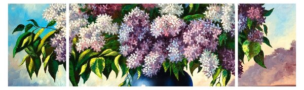 Obraz - Bukiet bzu (170x50 cm)