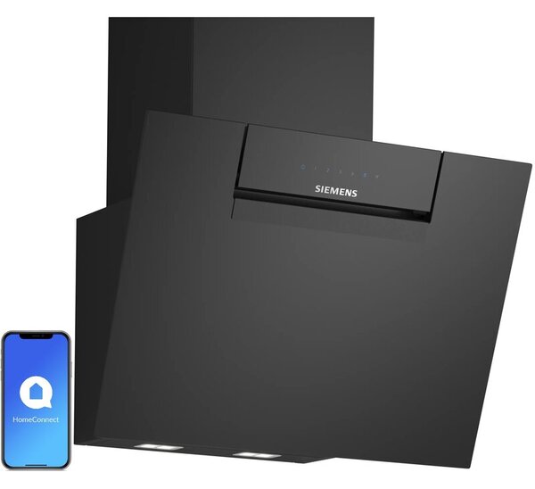 Okap SIEMENS LC67KFN60 Czarne szkÅo 768m3/h 56dB klasa A+ OpÃ³Åºnienie wyÅÄ czenia