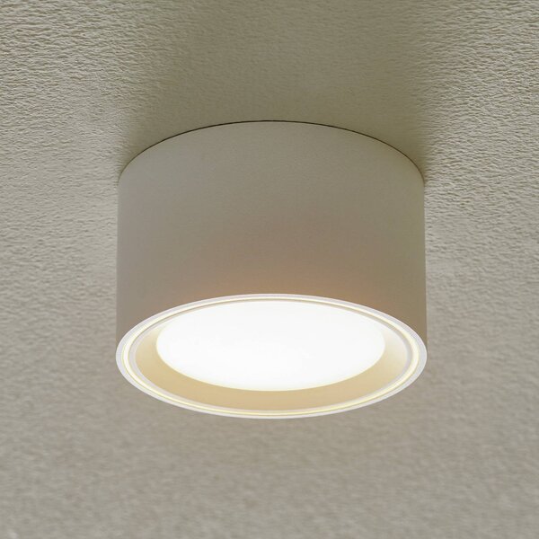 Nordlux Lampa sufitowa LED Fallon, możliwość ściemniania, biały / opal, salon / jadalnia, metal, nowoczesny