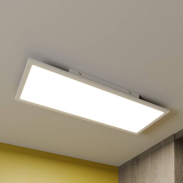 Lampa sufitowa LED Luay Lindby, możliwość ściemniania, biały / opal, kuchnia, tworzywo sztuczne, nowoczesny