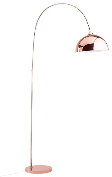 Nowoczesna lampa stojąca podłogowa metalowa 160 cm miedziana Candella Beliani