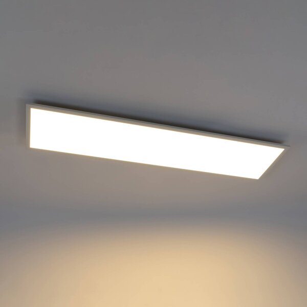 Lampa sufitowa LED Luay Lindby, możliwość ściemniania, biały / opal, kuchnia, tworzywo sztuczne, nowoczesny