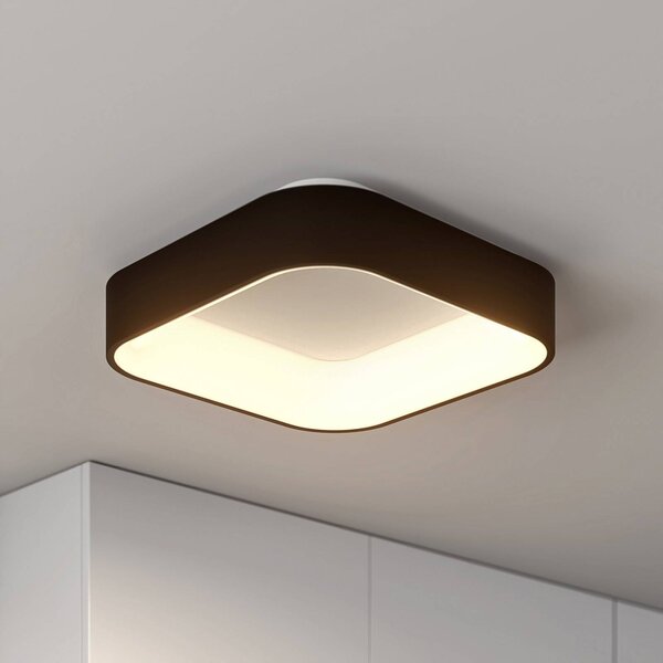 Lampa sufitowa LED Aleksi Arcchio, możliwość ściemniania, czarny, kuchnia, metal, nowoczesny