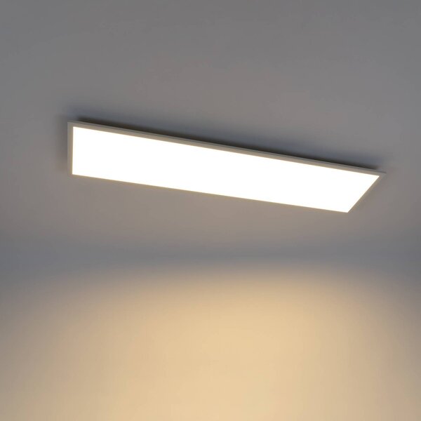 Lampa sufitowa LED Luay Lindby, możliwość ściemniania, biały / opal, kuchnia, tworzywo sztuczne, nowoczesny