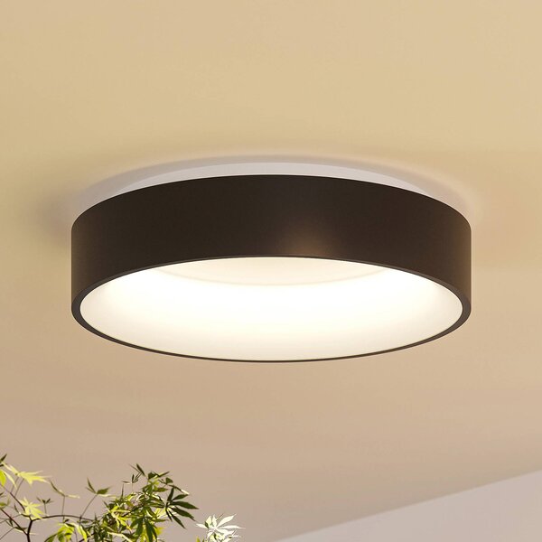 Lampa sufitowa LED Aleksi Arcchio, możliwość ściemniania, czarny, kuchnia, metal, nowoczesny