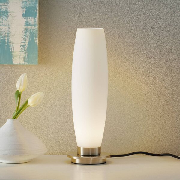 Paul Neuhaus Lampa stołowa LED Tyra, możliwość ściemniania, salon / jadalnia, szkło, nowoczesny